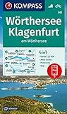 KOMPASS Wanderkarte 061 Wörthersee, Klagenfurt am Wörthersee: 4in1 Wanderkarte 1:25000 mit Panorama und Aktiv Guide inklusive Karte zur offline ... (KOMPASS-Wanderkarten, Band 61)