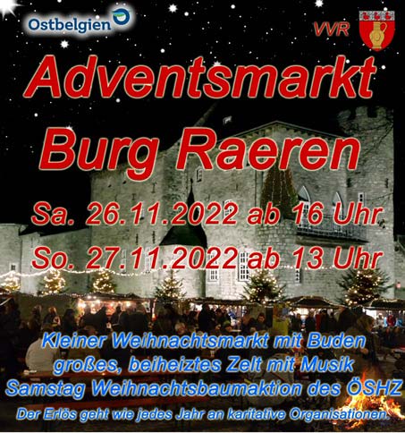 Plakat Adventsmarkt Raeren
