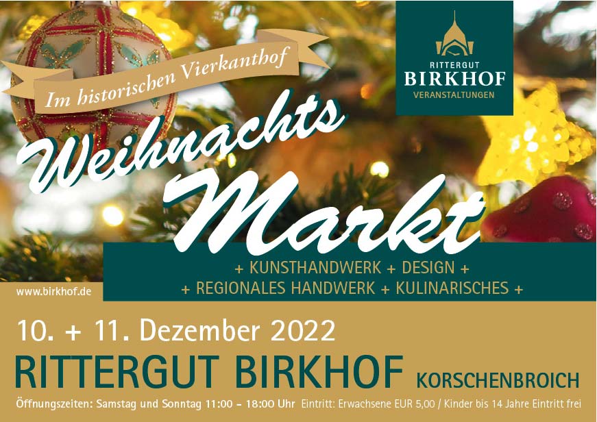 Weihnachtsmarkt Rittergut Birkhof