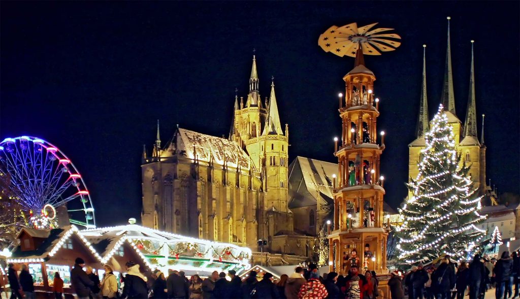 Erfurter Weihnachtsmarkt auf dem Domplatz