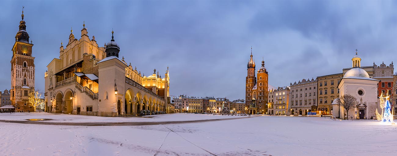Krakow im Winter