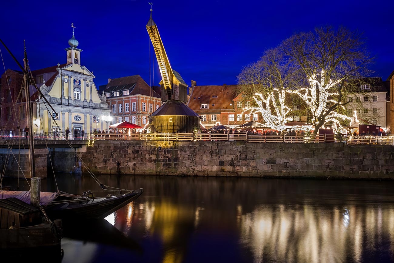 Weihnachten am alten Kran in Lüneburg