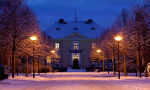 Schloss Miel im Winter